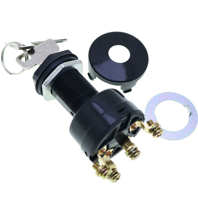 4-Pin Starter Ignition Key Switch 1018263-01 101826301 compatible with Club Car Golf Cart